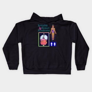 Irritable Bowel Syndrome - 90's CGI y2k Nostalgia Medical Disorder Represent Kids Hoodie